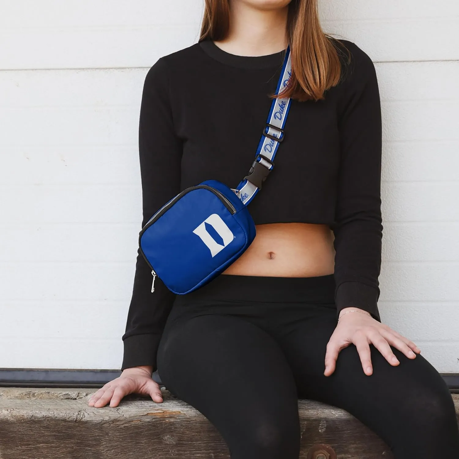 FOCO NCAA College Team Color Wordmark Crossbody Belt Bag