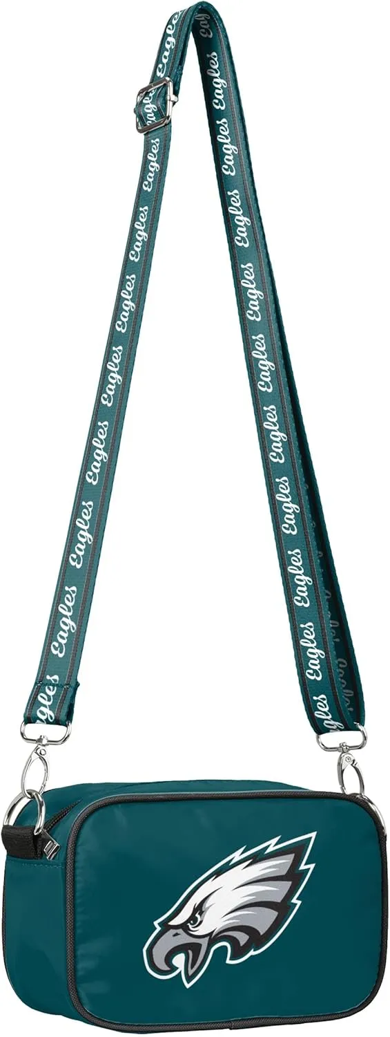 FOCO NFL Team Logo Solid Crossbody Bag