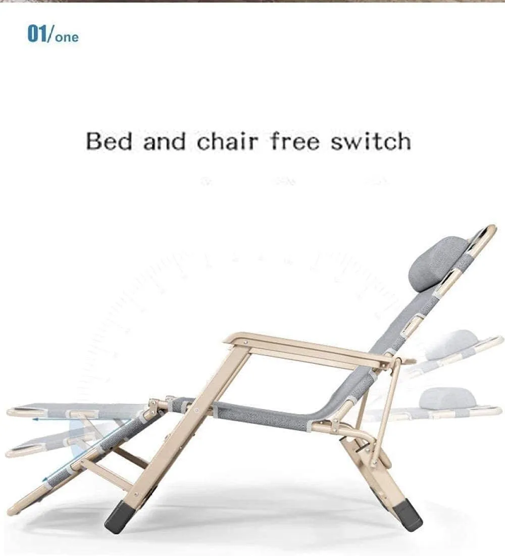 Folding Zero Gravity Recliner Chair – Adjustable Sun Lounger for Garden, Patio, Beach & Camping, 150kg Capacity(Type 6)