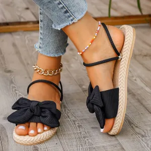 Francesca Bowknot Slide Sandals