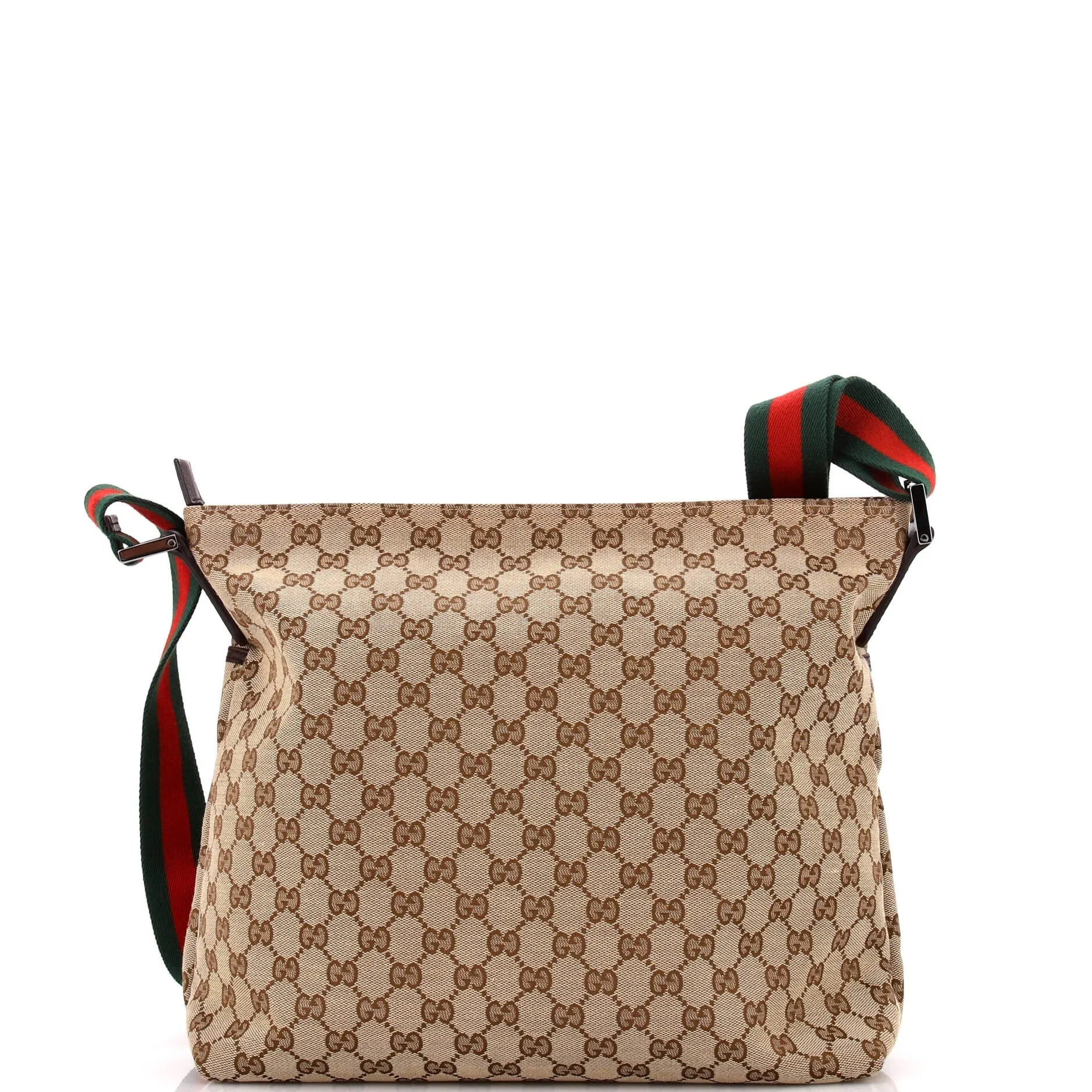 Front Pocket Web Messenger GG Canvas Medium