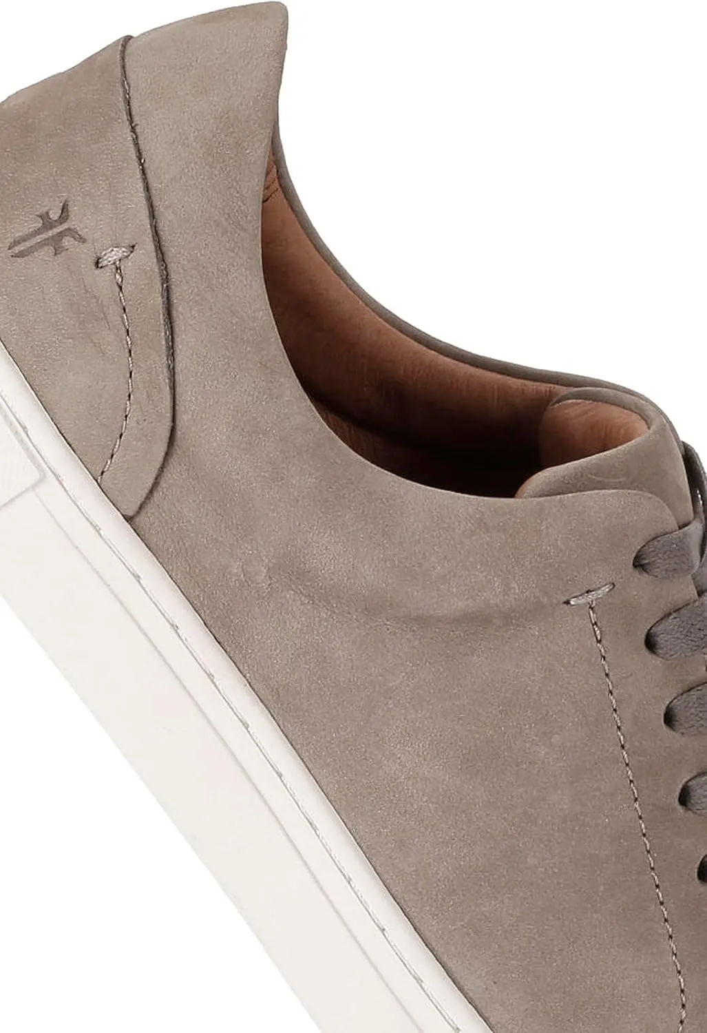 Frye Ivy Low Lace Sneakers for Women Crafted from Soft, Vintage Italian Leather with Removable Molded Footbed, Leather Lining, and Contrast White Rubber Outsoles
