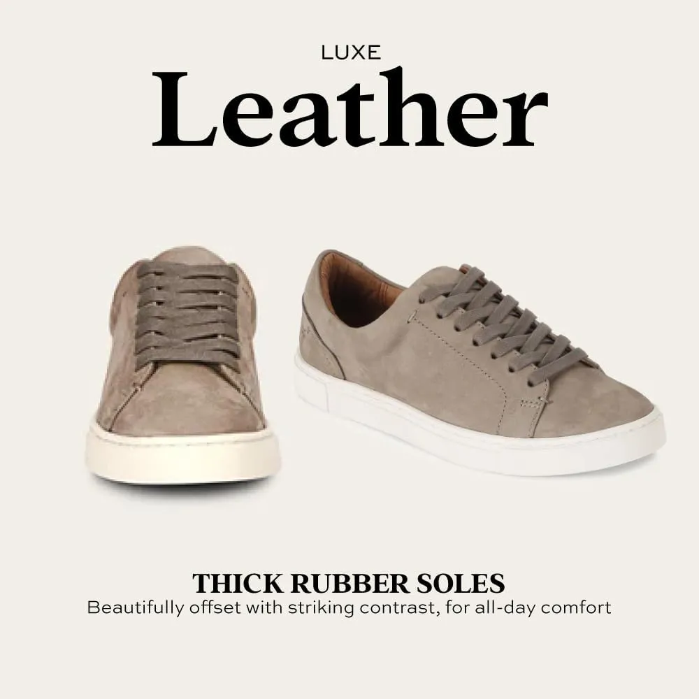 Frye Ivy Low Lace Sneakers for Women Crafted from Soft, Vintage Italian Leather with Removable Molded Footbed, Leather Lining, and Contrast White Rubber Outsoles