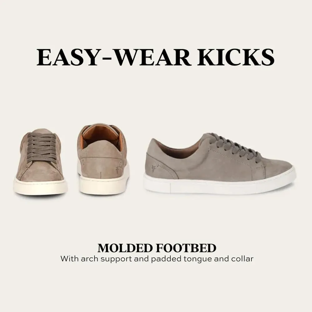 Frye Ivy Low Lace Sneakers for Women Crafted from Soft, Vintage Italian Leather with Removable Molded Footbed, Leather Lining, and Contrast White Rubber Outsoles
