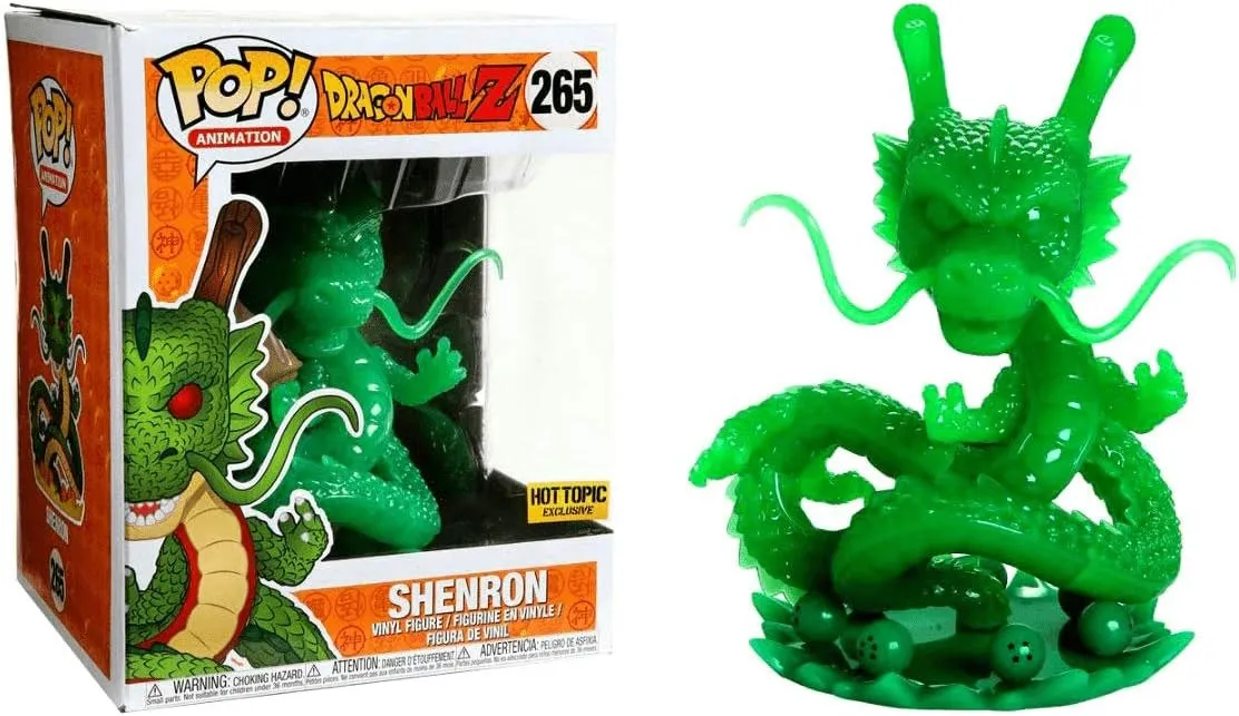 Funko Shenron (Hot Topic Exclusive) Deluxe POP! Animation Vinyl Figure & 1 POP! Compatible PET Plastic Protector Bundle [#265 / 39229]