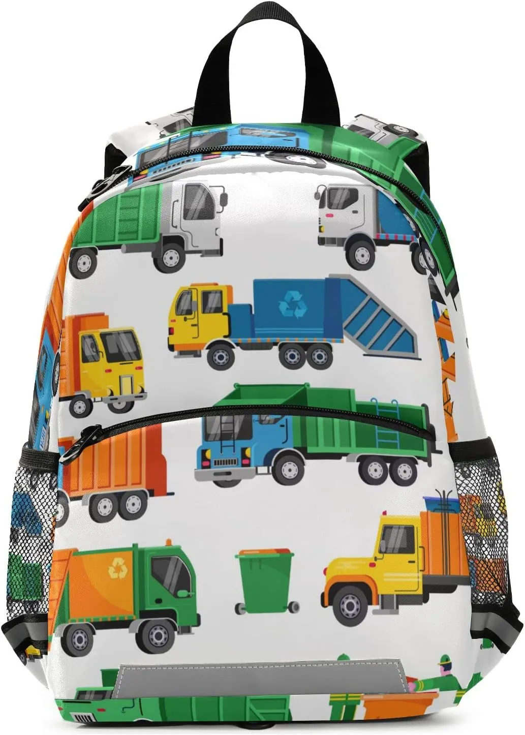 Garbage Truck Preschool Backpacks,Kid's Casual Travel Bookbag with Leash,Cute Toddler Backpacks for Boys and Girls