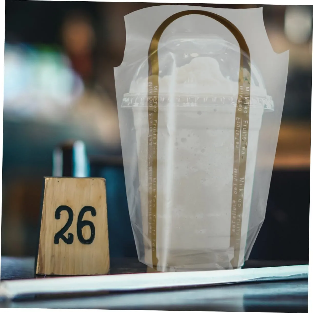 GARVALON 50pcs Pe Single Cup Handbags Milk Tea Coffee Juice Bags Strong Odorless Transparent
