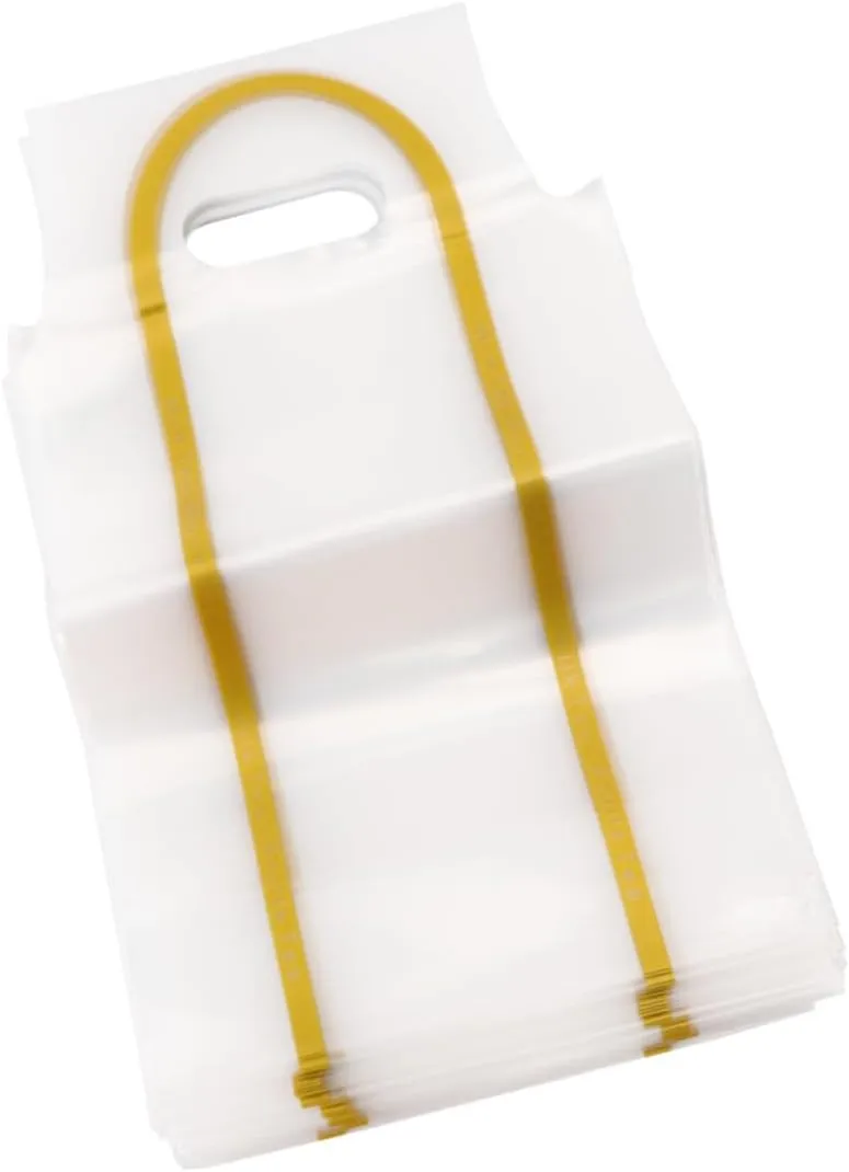 GARVALON 50pcs Pe Single Cup Handbags Milk Tea Coffee Juice Bags Strong Odorless Transparent
