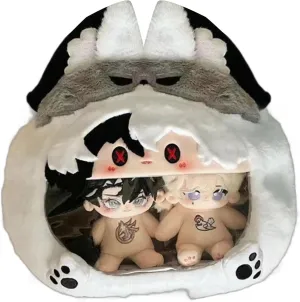 Genshin Impact Ita Bag Kawaii Cute Backpack Messenger Clear Shoulder Bags Pin Display Bag, Arlecchino, Small