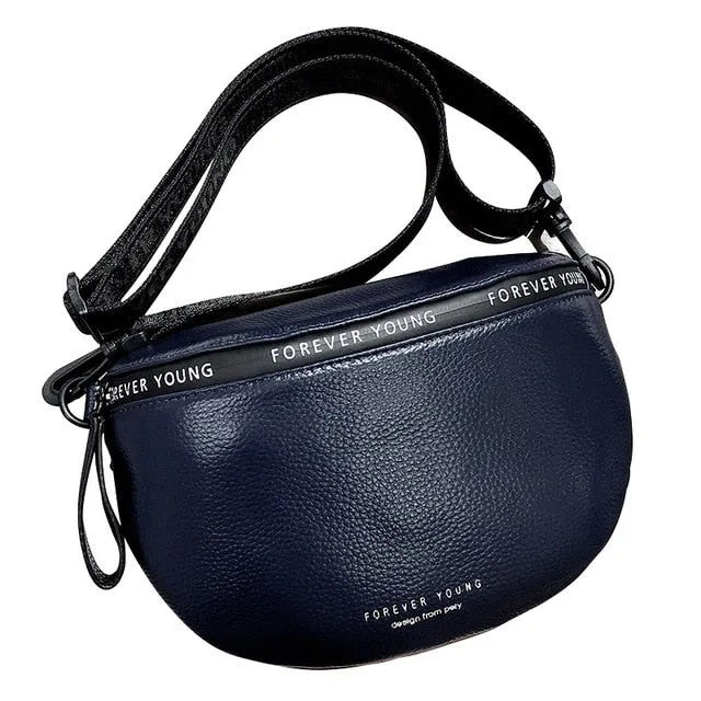 Genuine Leather Crossbody Bags Women Famous Brand Female Shoulder Bag Fashion Wide Shoulder Strap Soft Small Women Bag Bolsa sac