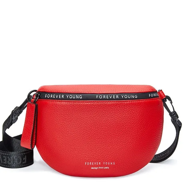 Genuine Leather Crossbody Bags Women Famous Brand Female Shoulder Bag Fashion Wide Shoulder Strap Soft Small Women Bag Bolsa sac
