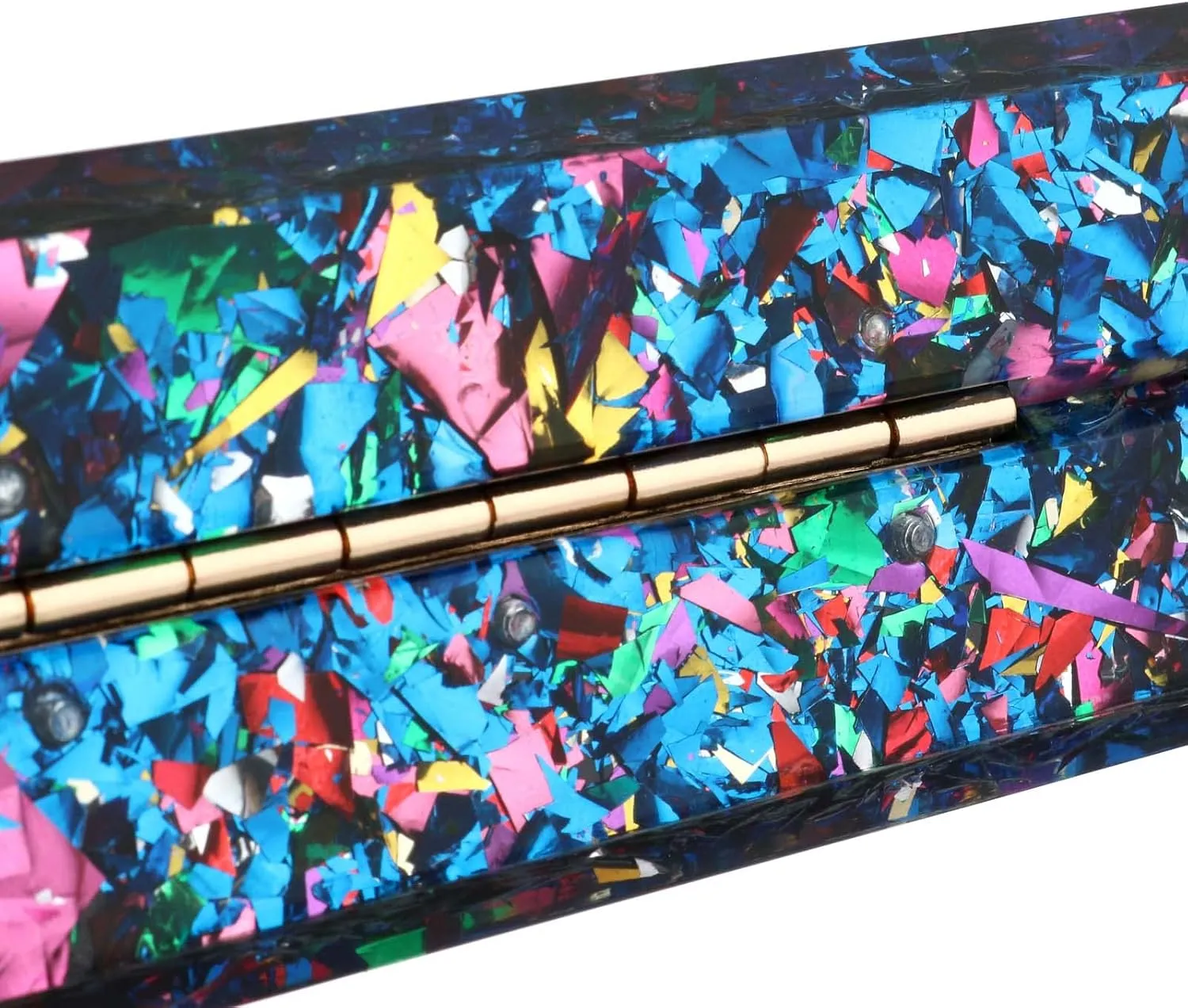 Gets Acrylic Purses and Handbags for Women Multicolor Perspex Geometric Patterns Box Clutch Banquet Evening Crossbody Handbag