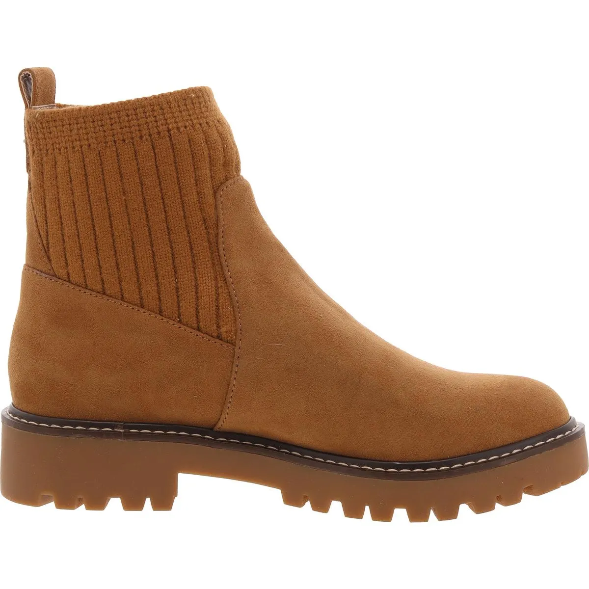 Giani Bernini Womens Ribbed  Combat & Lace-Up Boots