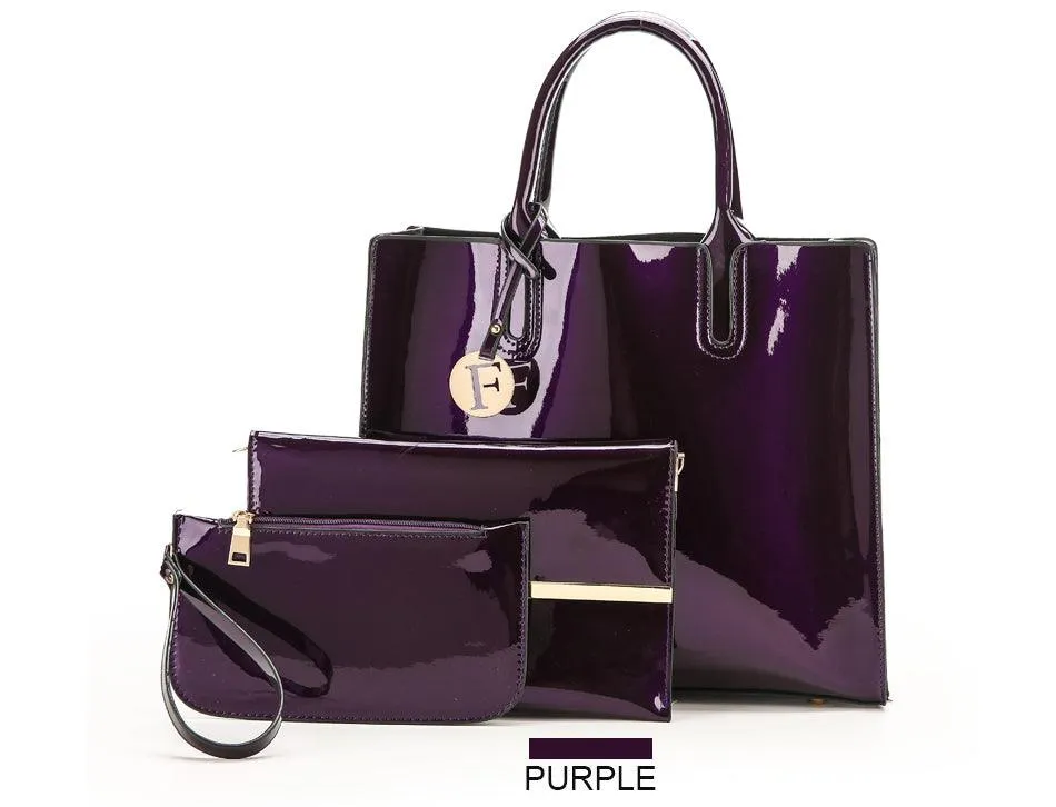 Girls 3 Sets Leather Handbags