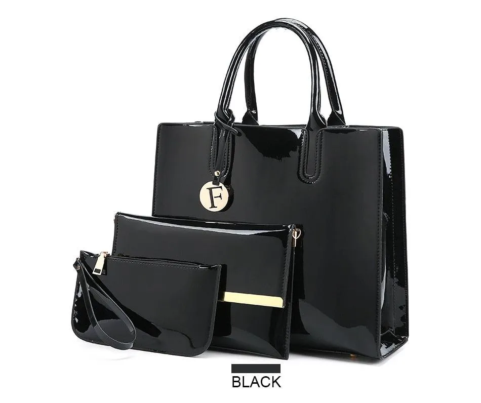 Girls 3 Sets Leather Handbags
