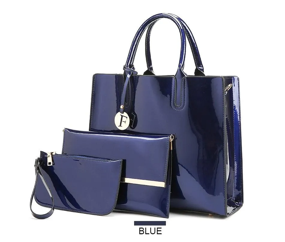Girls 3 Sets Leather Handbags
