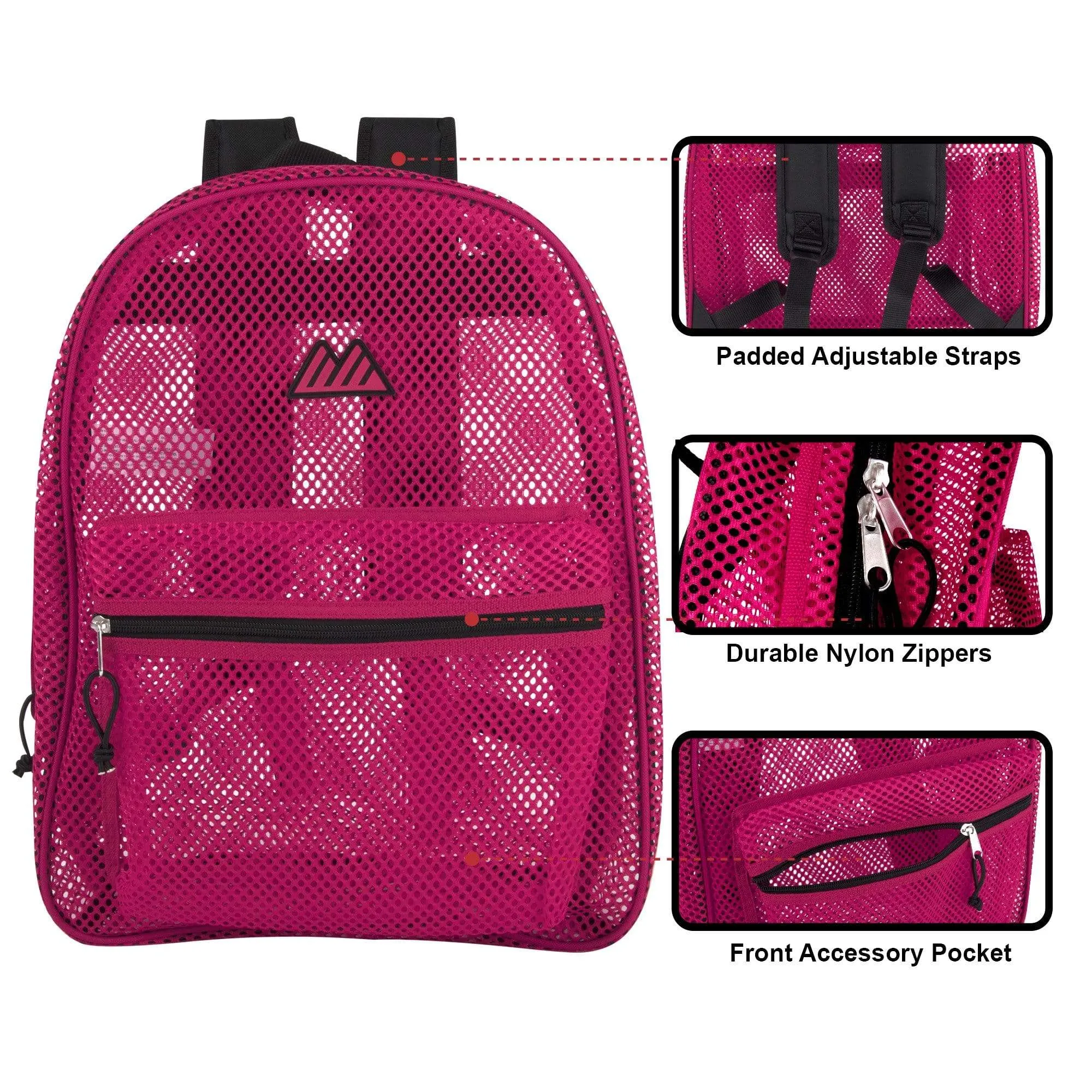 Girls Mesh Backpack 17 " NoveltiesMart Wholesale
