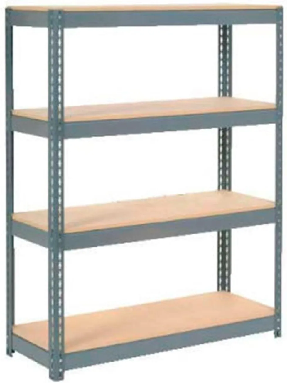 Global Industrial Boltless Extra Heavy Duty Shelving 48" W x 24" D x 72" H, 4 Shelves, Wood Deck