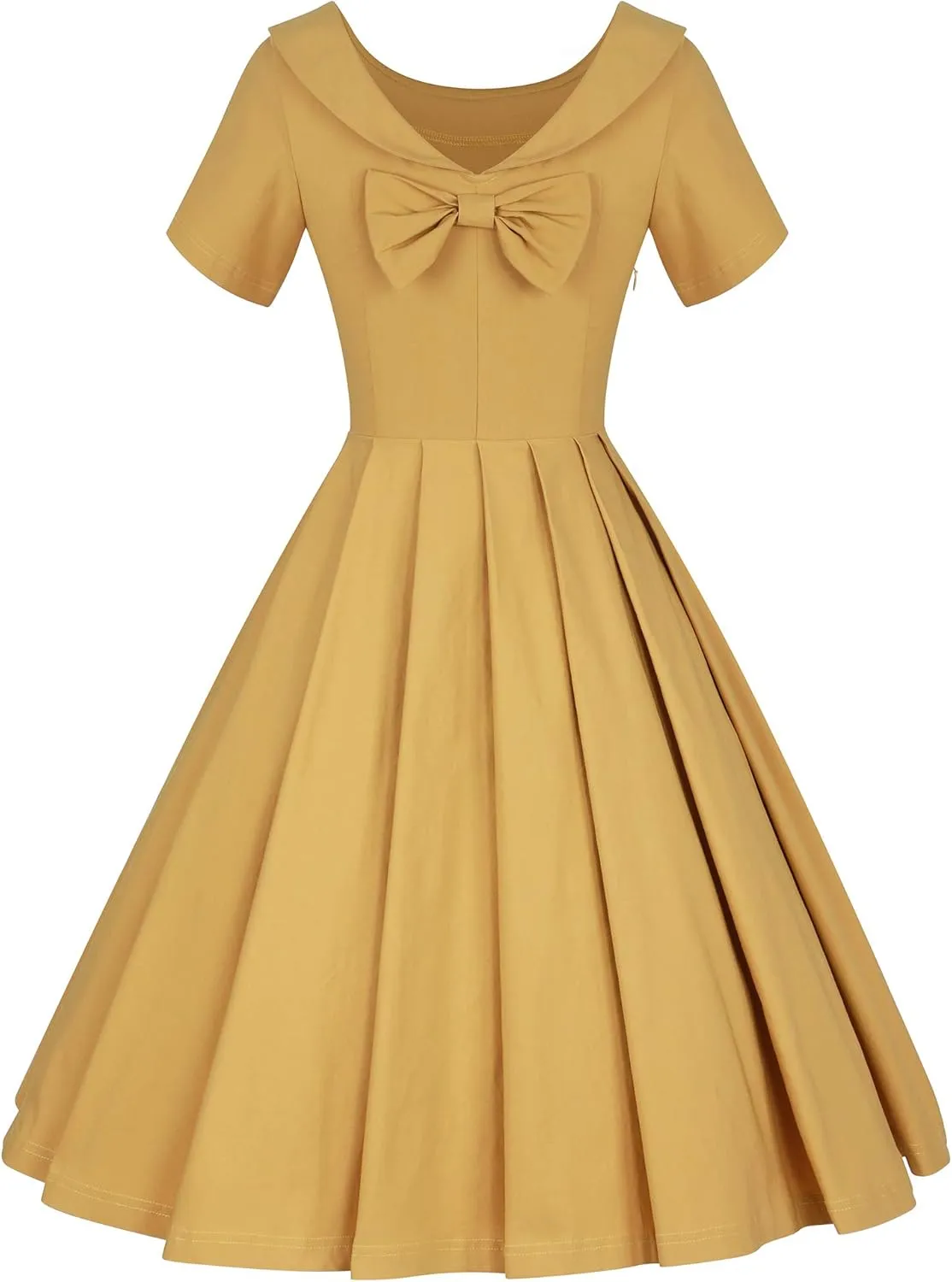 GownTown 1950s Vintage Womens Dress Bowknot Audrey Hepburn Style Party Dresses