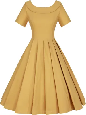 GownTown 1950s Vintage Womens Dress Bowknot Audrey Hepburn Style Party Dresses