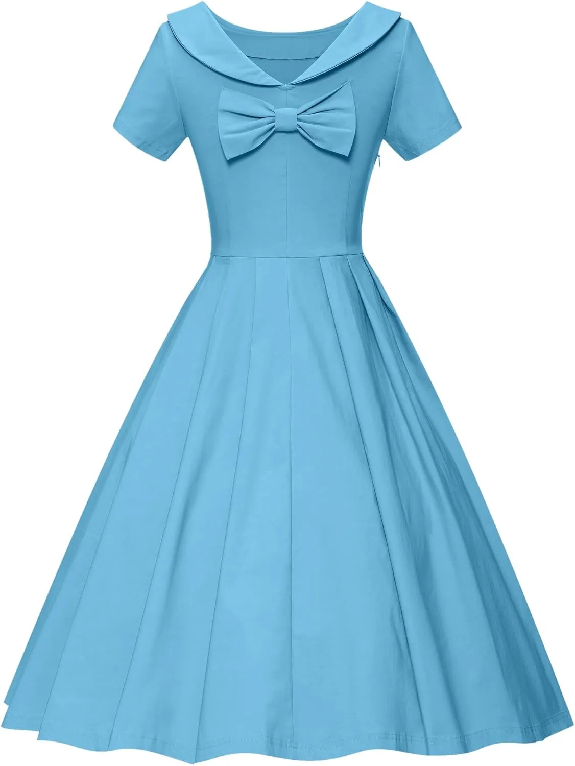 GownTown 1950s Vintage Womens Dress Bowknot Audrey Hepburn Style Party Dresses