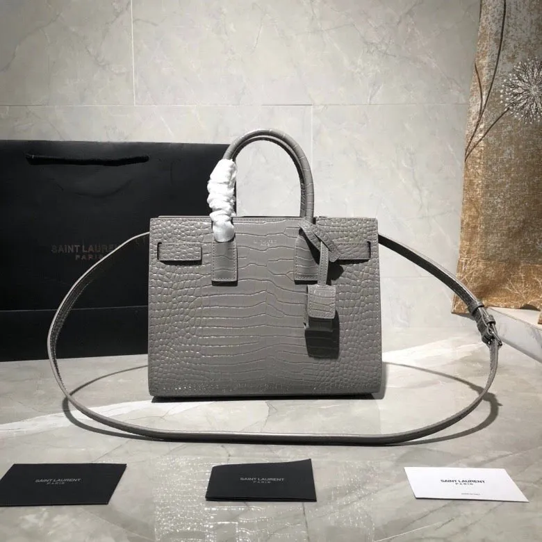 GREY - CROC SAC ESMEE CLASSIC BAG Beautiful Reduced price DE NANO JOUR