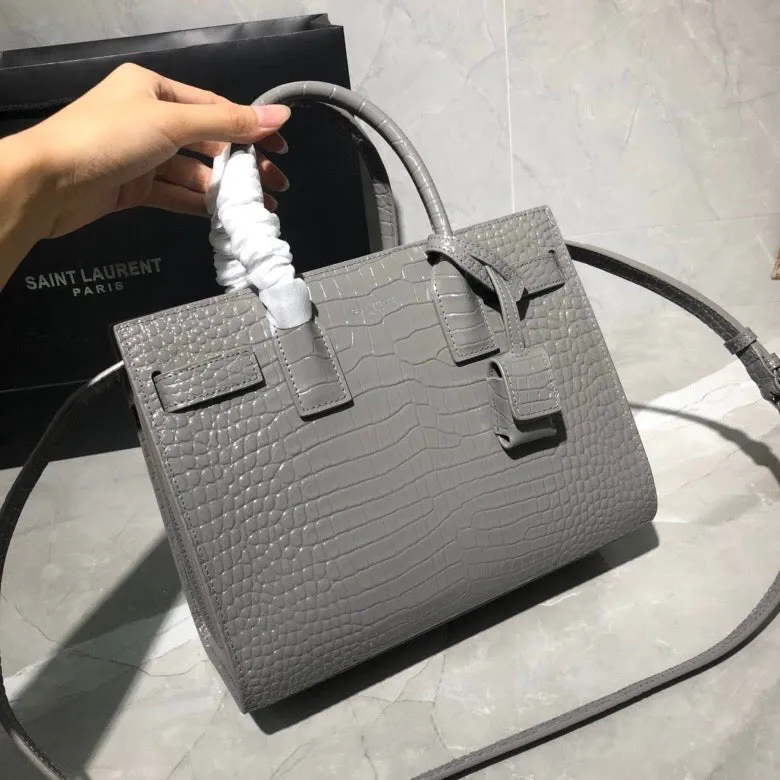 GREY - CROC SAC ESMEE CLASSIC BAG Beautiful Reduced price DE NANO JOUR