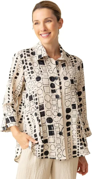 Habitat Clothes Express Circles Party Tunic Oatmeal