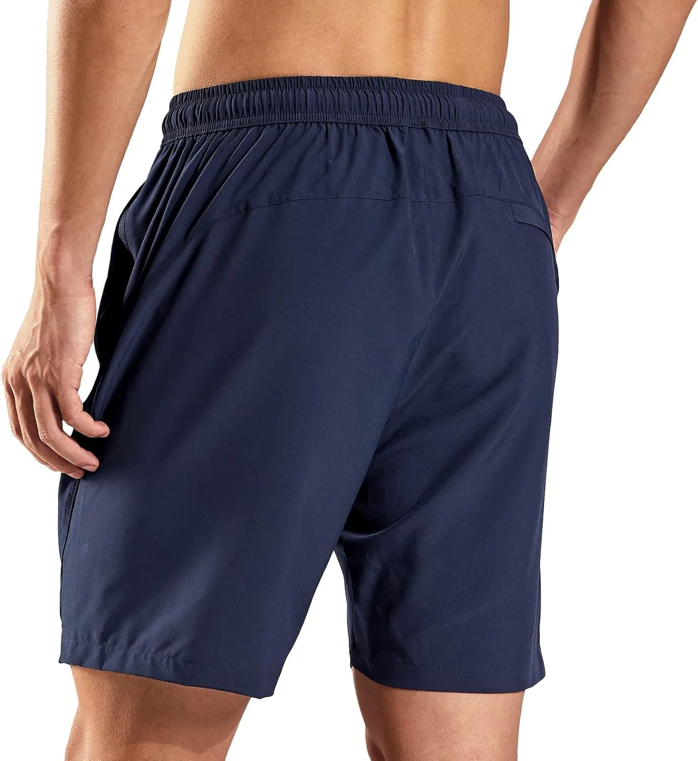 Haimont 7 Inch Athletic Running Shorts Men Dry Fit Lightweight Workout Shorts with Zipper Pockets No Liner, Quick Dry