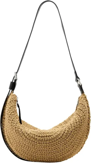 Half Moon Knot Shldr, Natural Brown