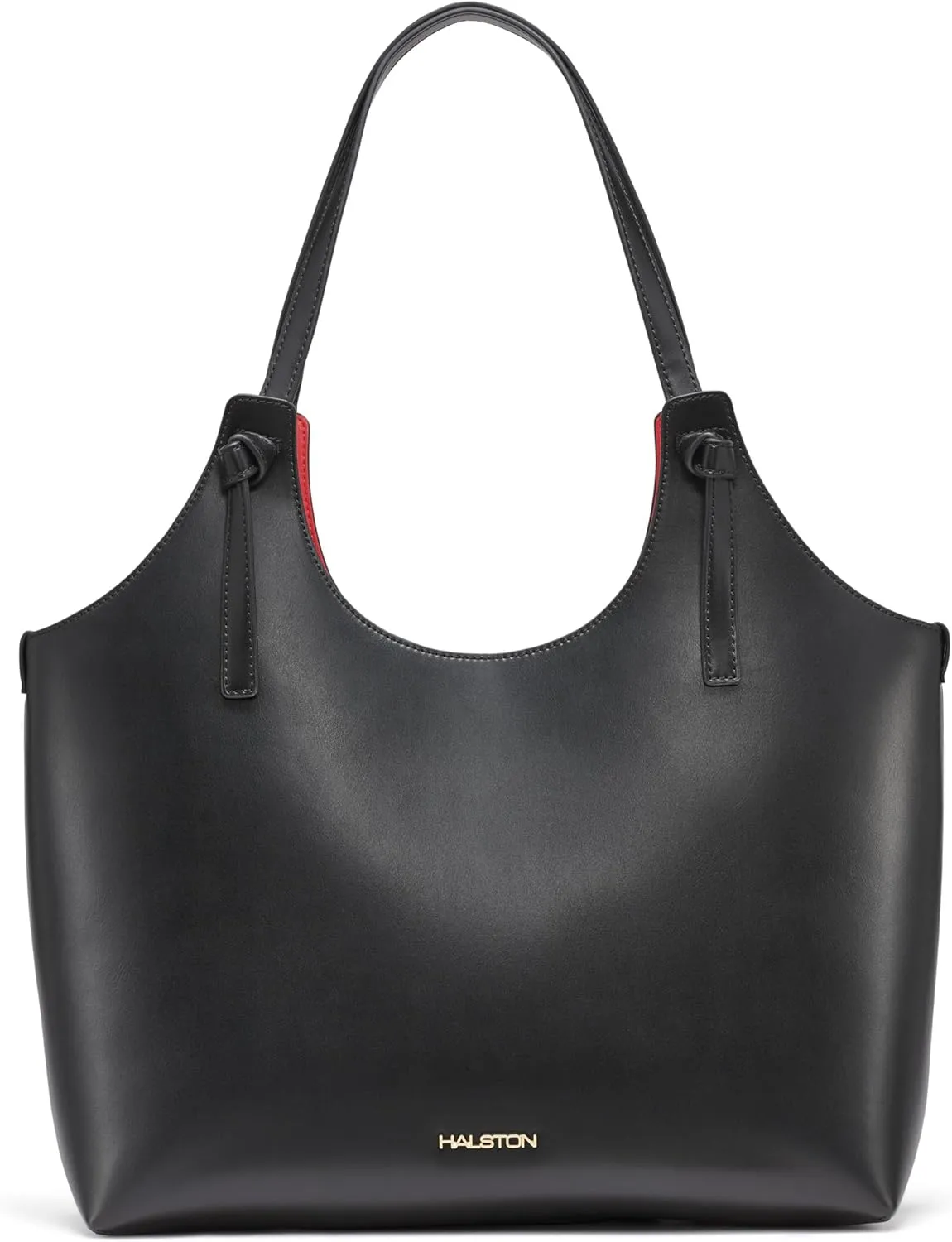 Halston Brooke Calf Magnetic Snap Tote