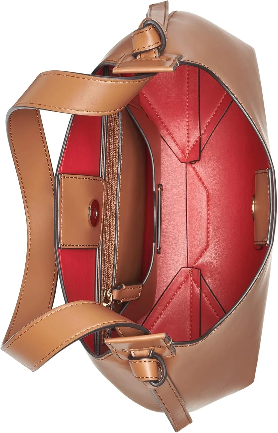 Halston Brooke Signature Logo Magnetic Snap Shoulder