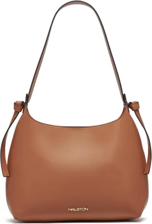 Halston Brooke Signature Logo Magnetic Snap Shoulder