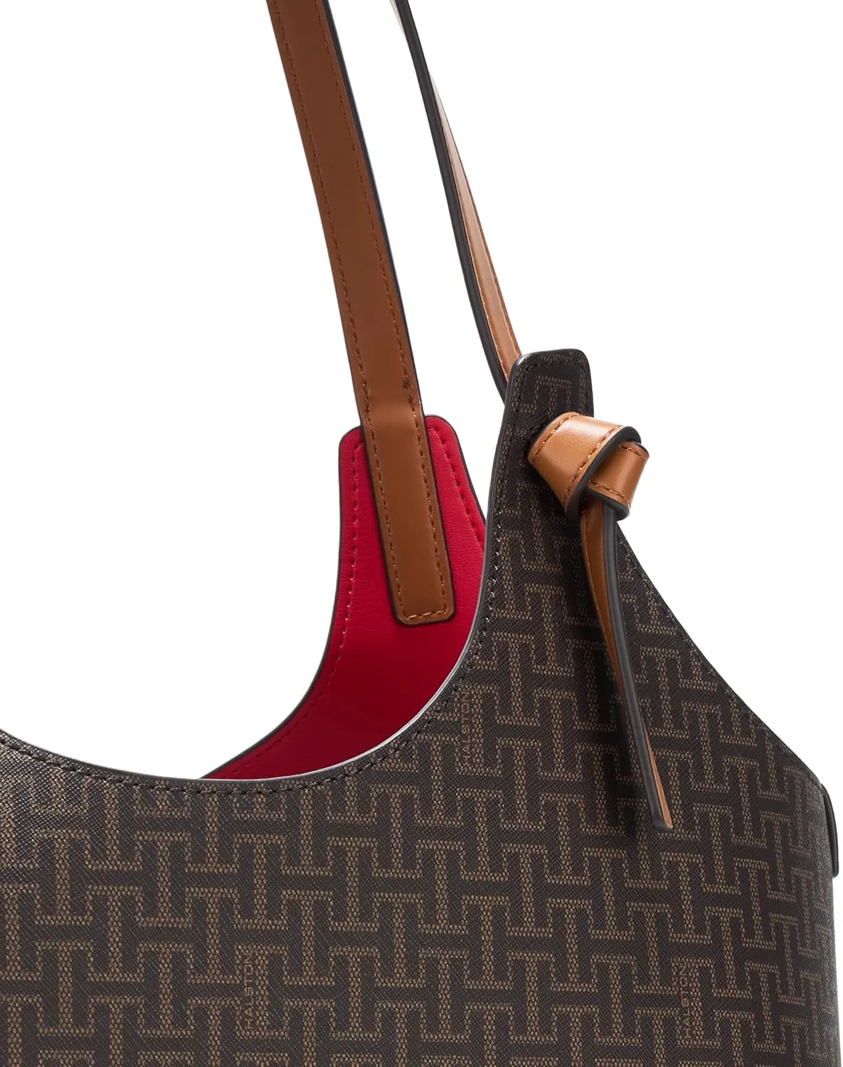Halston Brooke Signature Logo Magnetic Snap Tote