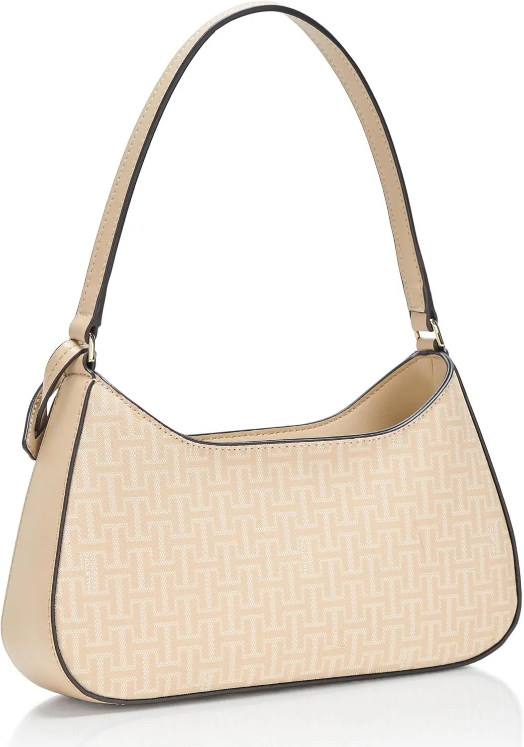 Halston Heidi Signature Logo Top Zip Shoulder