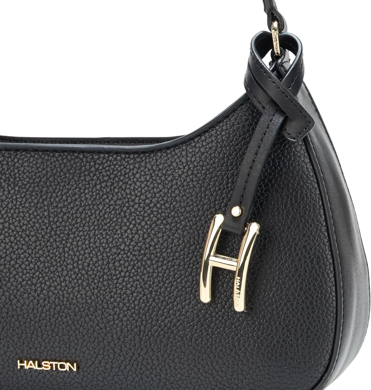 Halston Heidi Signature Logo Top Zip Shoulder