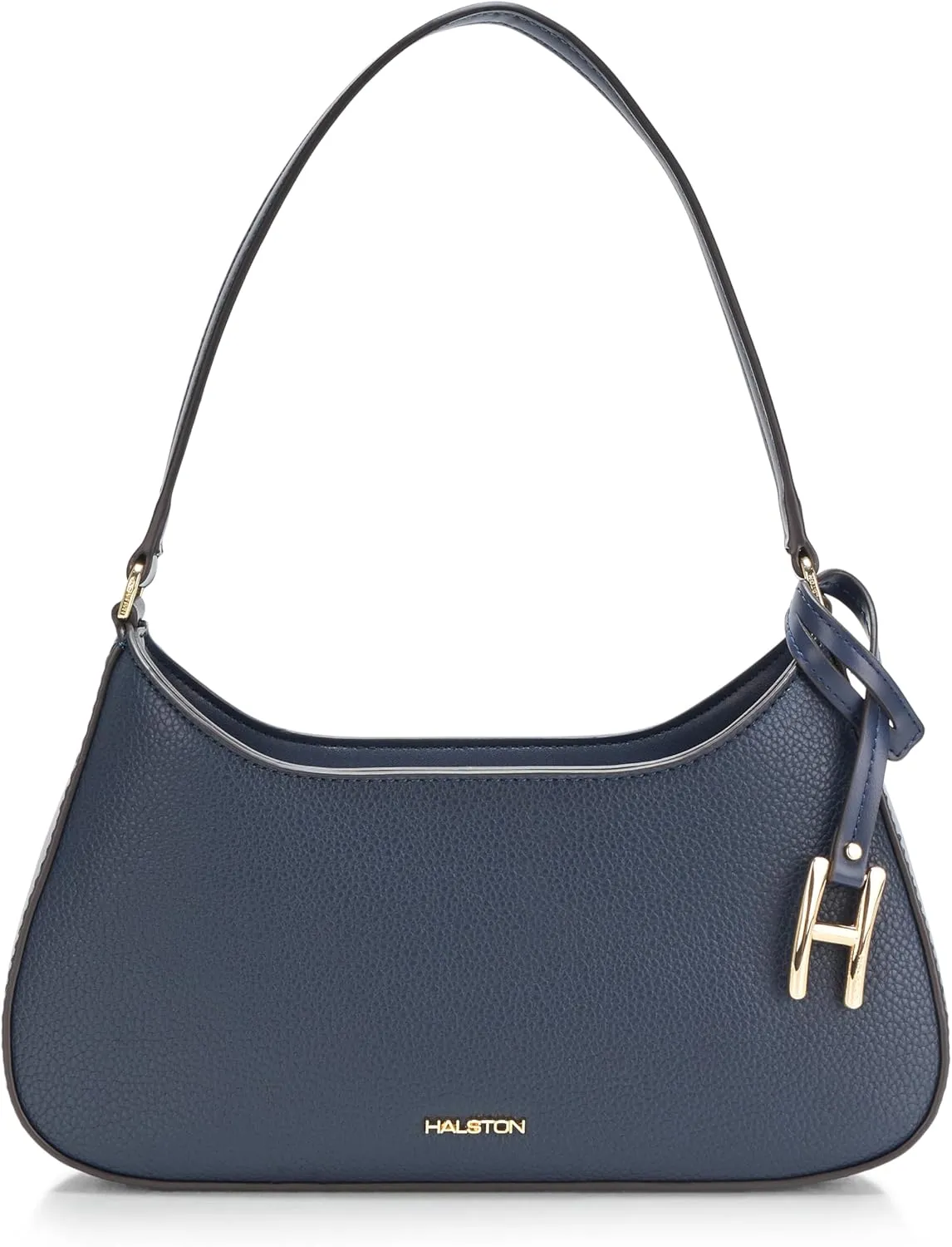 Halston Heidi Signature Logo Top Zip Shoulder