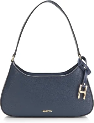 Halston Heidi Signature Logo Top Zip Shoulder