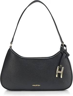 Halston Heidi Signature Logo Top Zip Shoulder