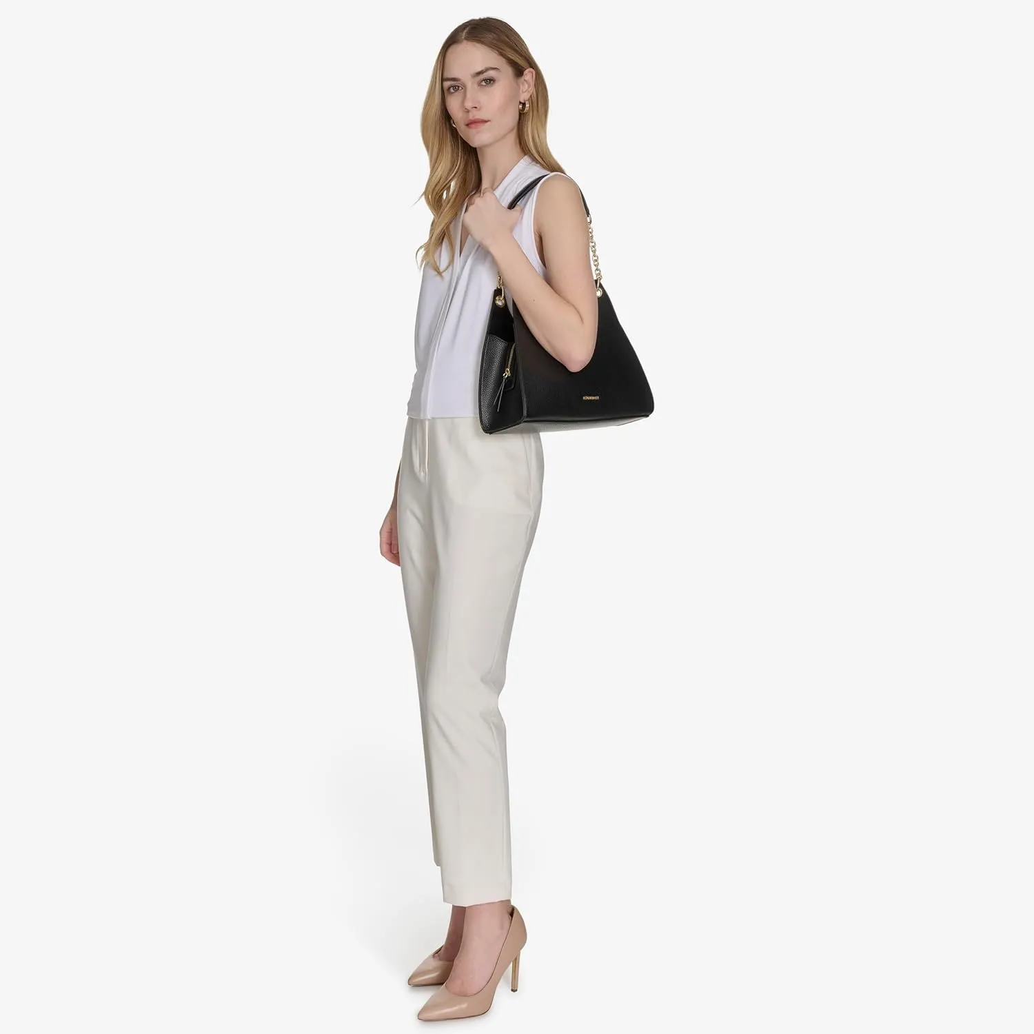 Halston Janis Rocky Road Top Zip Hobo