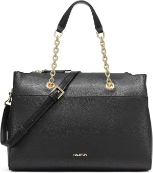 Halston Janis Rocky Road Top Zip Satchel