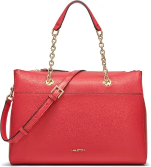 Halston Janis Rocky Road Top Zip Satchel
