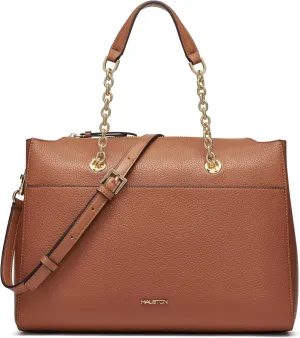 Halston Janis Rocky Road Top Zip Satchel