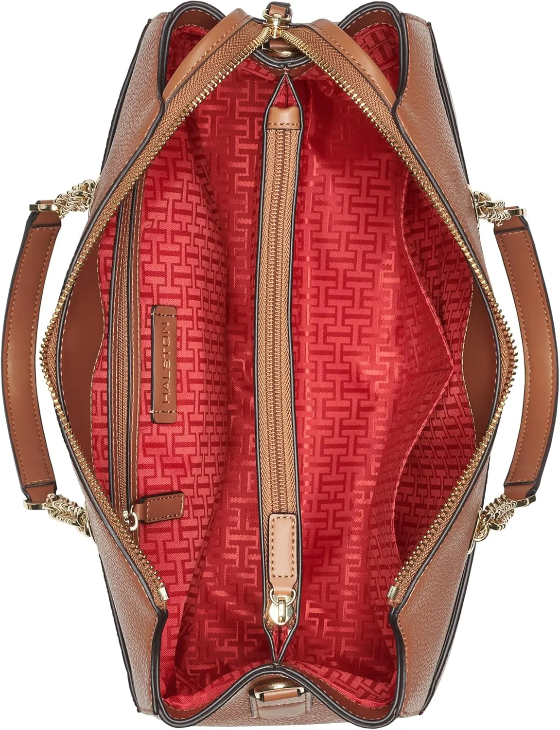Halston Janis Rocky Road Top Zip Satchel