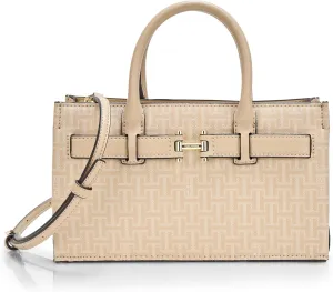 Halston Jerry Signature Logo Top Zip Crossbody