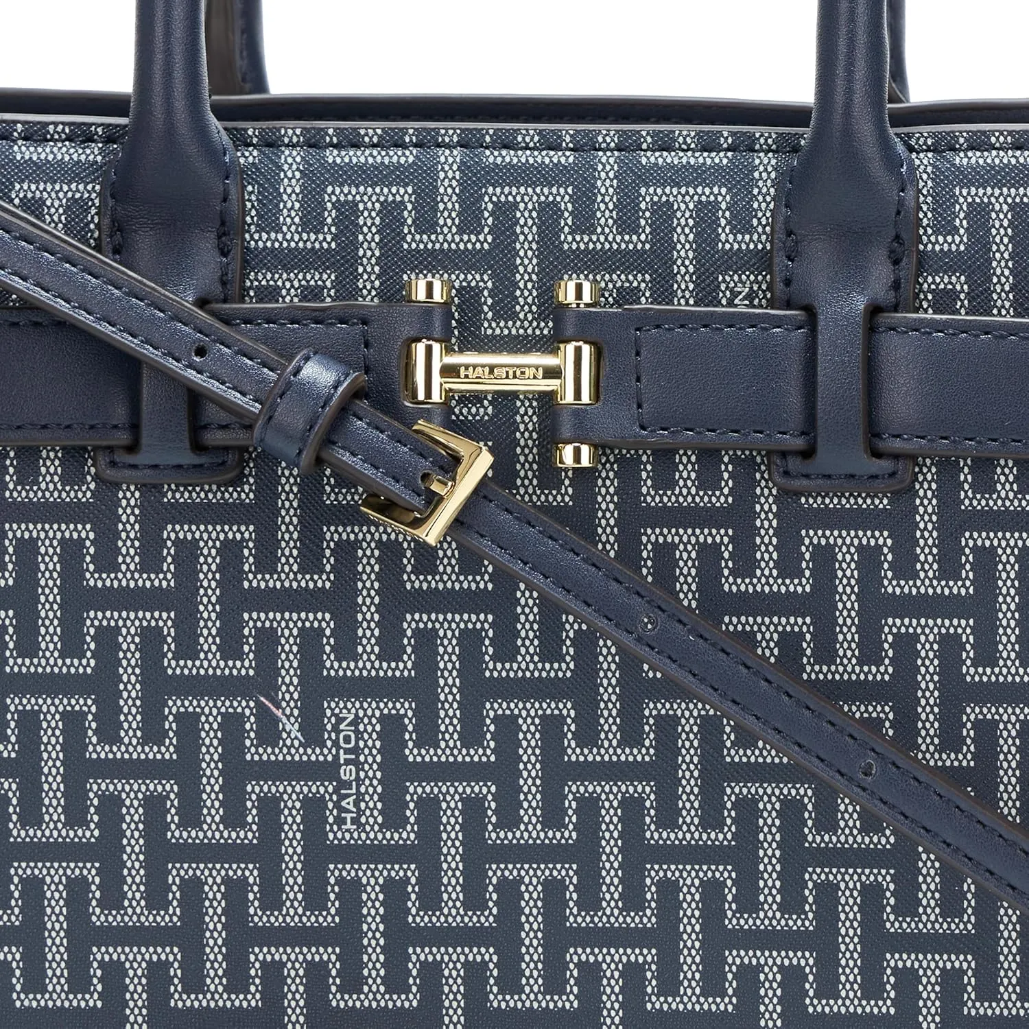 Halston Jerry Signature Logo Top Zip Crossbody