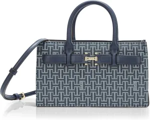 Halston Jerry Signature Logo Top Zip Crossbody