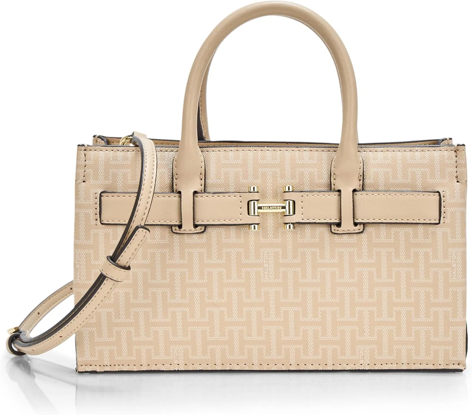 Halston Jerry Signature Logo Top Zip Crossbody