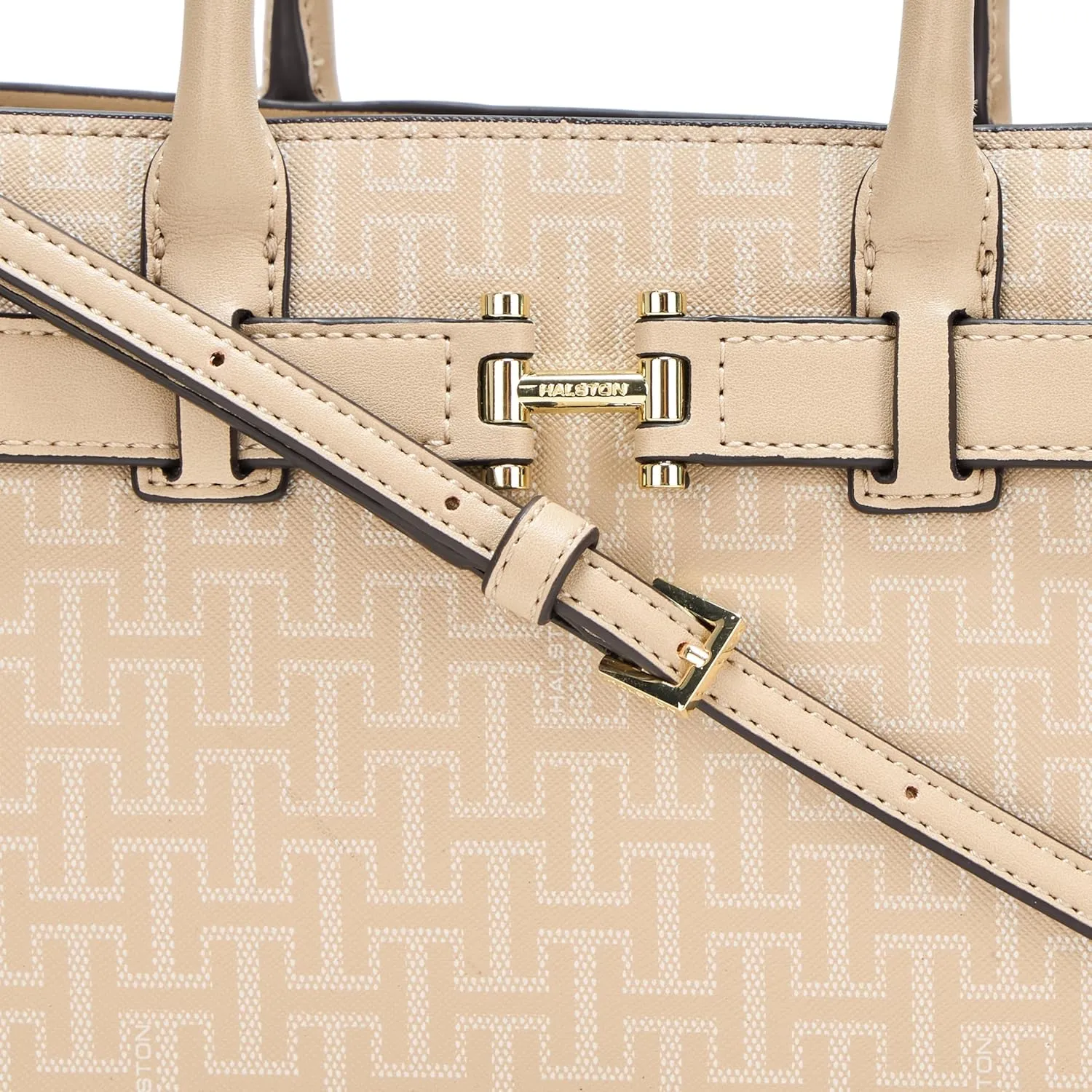 Halston Jerry Signature Logo Top Zip Crossbody