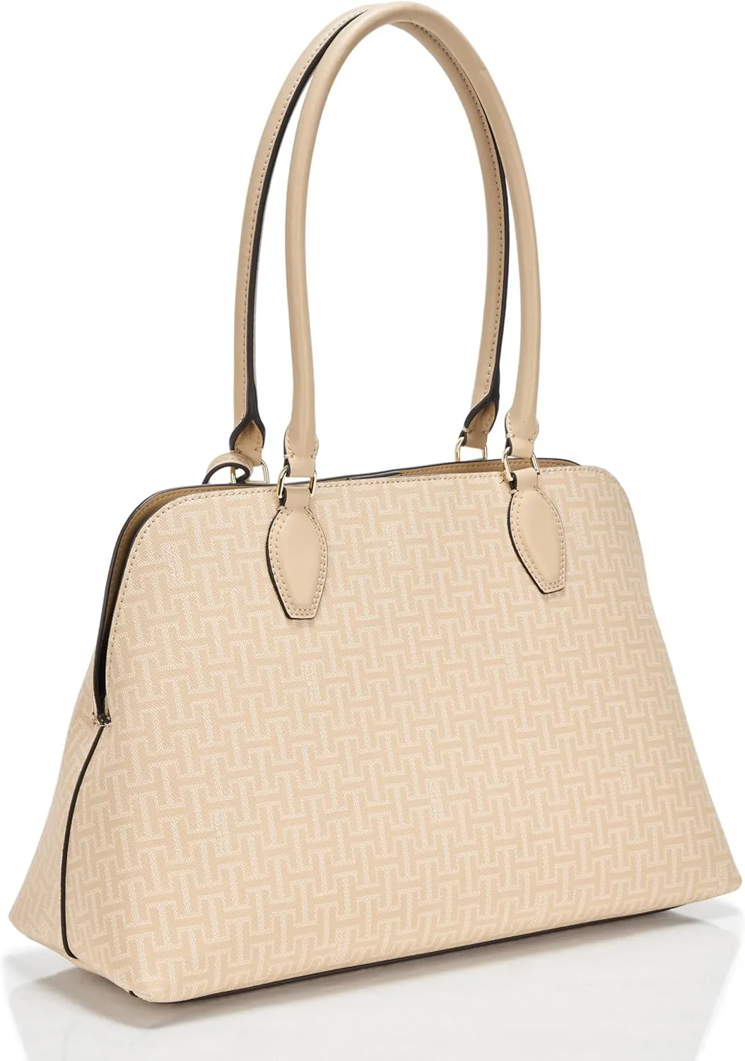 Halston Quincy Signature Logo Top Zip Tote
